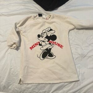 Zara Minnie Mouse Graphic Sweatshirt dress